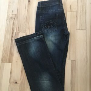 Cowgirl Tuff Black Wild n Wooly Jeans, extra long 28x37